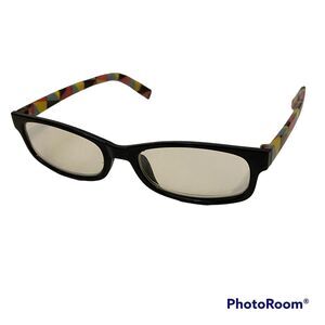 Reading Glasses Frames Only Colorful Striped Plastic Rainbow Accessory